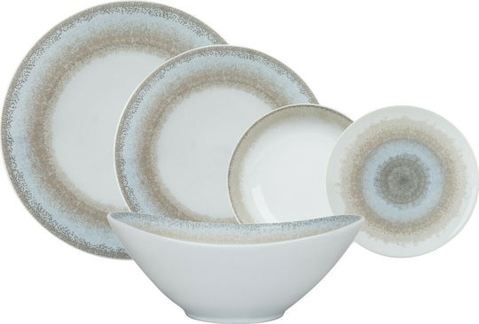 Ionia Apeiron Beige Porcelain Dinnerware Set 20pcs