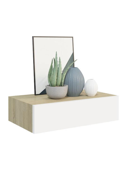 Shelf Wall Sonoma - White 40x23.5x10cm