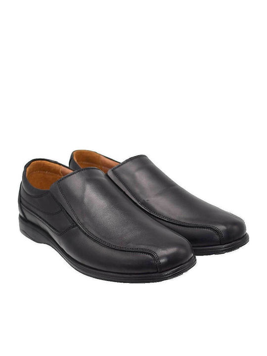 Leder Herren Freizeitschuhe Schwarz