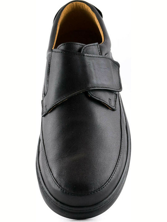 Ace 324 Men's Leather Casual Shoes Black