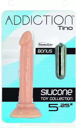 BMS Factory Addiction Tino Realistic Vibrator PowerBullet Bonus 13cm Flesh