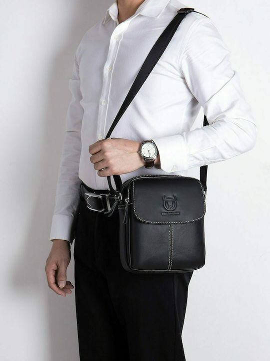 Leather Men's Bag Shoulder / Crossbody Black