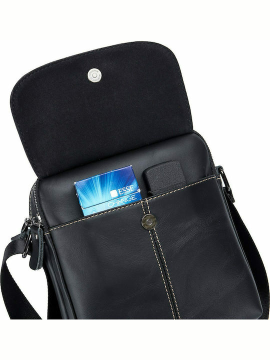 Leather Men's Bag Shoulder / Crossbody Black