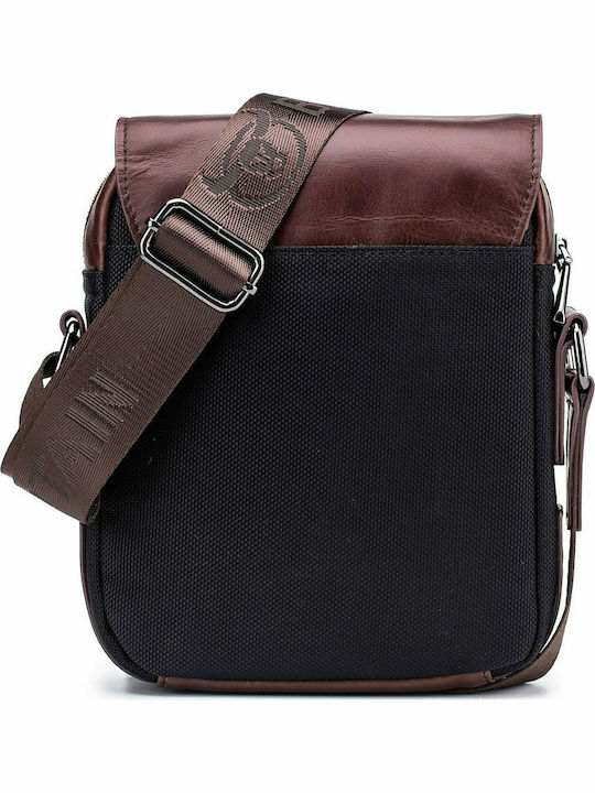 DJB-999 Leather Men's Bag Messenger Brown