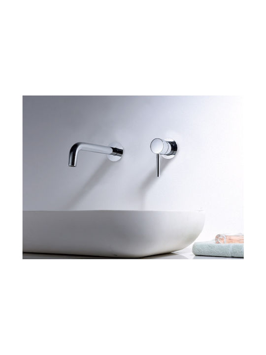 Imex Etna Built-In Mixer & Spout Set for Bathroom Sink with 1 Exit Chrome