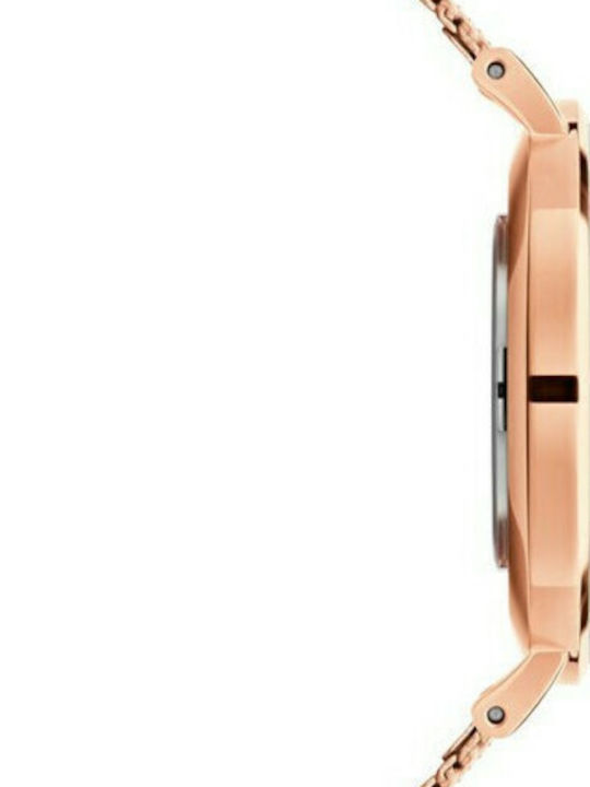 Daniel Wellington Classic Petite Women's Watch with Pink Gold Metal Bracelet