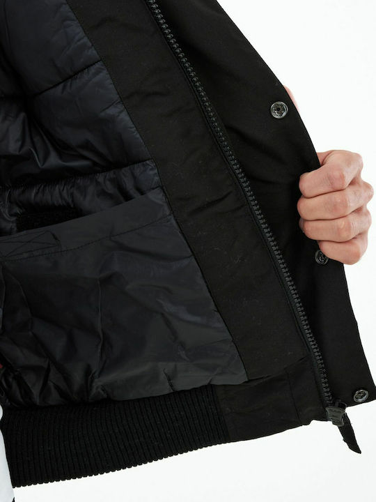 EVEREST Winter Jacket Bomber Black