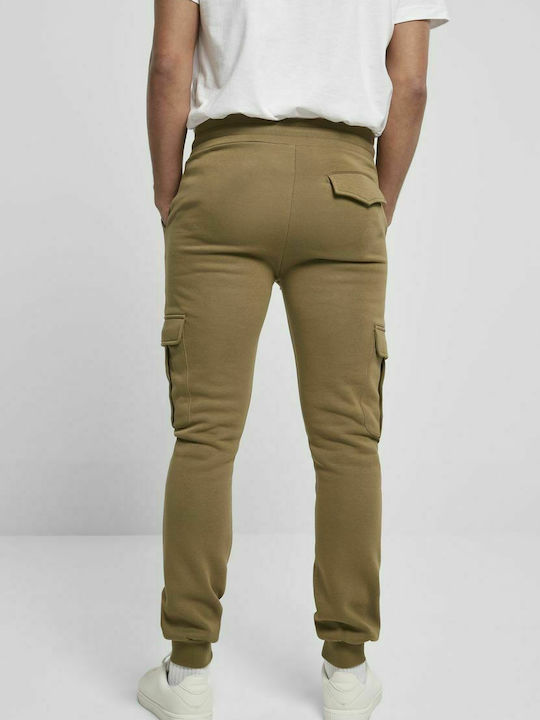 Urban Classics TB4478 Men's Sweatpants with Rubber Khaki