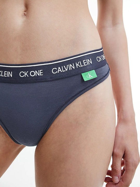 Calvin Klein Underwear Set with Sports Bra & String Navy Blue