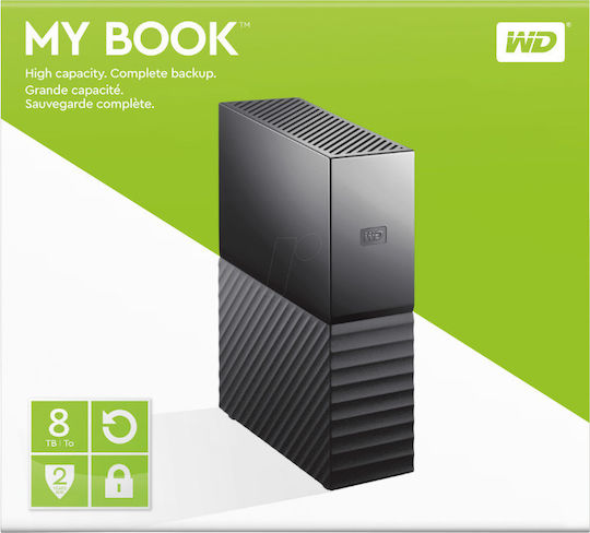 Western Digital My Book USB 3.0 Εξωτερικός HDD 8TB 3.5" Μαύρο