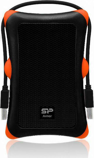 Silicon Power Armor A30 USB 3.0 Външен HDD 1TB 2.5" Черно/оранжево