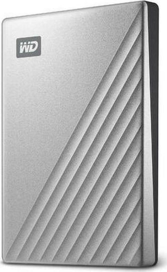 Western Digital My Passport Ultra USB 3.1 / USB-C External 2.5" HDD 2TB Silver