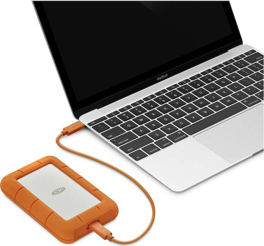 Lacie Rugged USB-C USB 3.1 External 3.5" HDD 1TB Orange