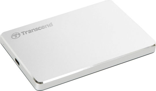 Transcend StoreJet 25C3S USB-C Externe HDD 2TB 2.5" Silber