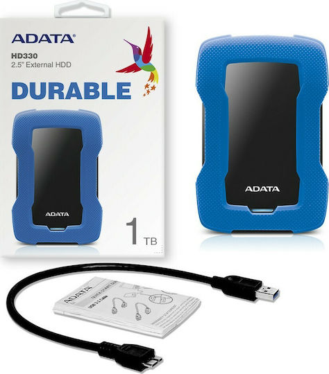 Adata HD330 USB 3.1 Externe HDD 1TB 2.5" Blau