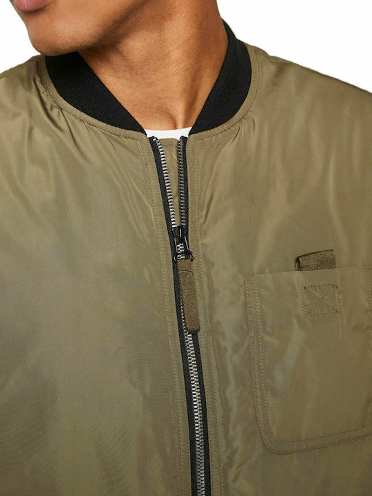 Sleeveless Jacket Bomber Dry Greyish Olive