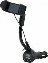 Sparco Suport Auto Pentru Telefon Mobil Cu Cârlige Reglabile Negru