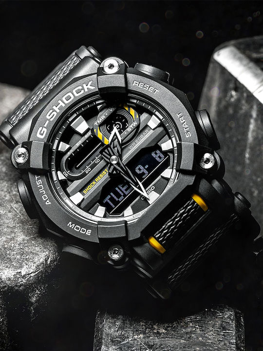 Casio G-shock Men's Watch 49.5mm Chronograph Battery with Black Rubber Strap