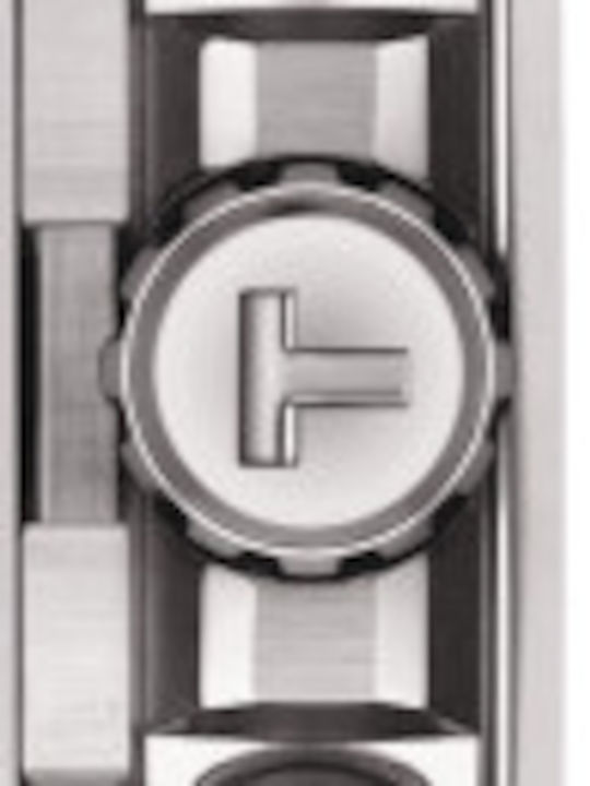 Tissot Supersport Ανδρικό Ρολόι 46mm Μπαταρίας με Μαύρο Μεταλλικό Μπρασελέ