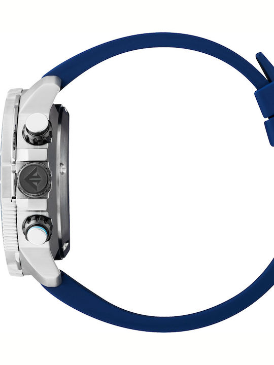 Citizen Promaster Ανδρικό Ρολόι 47mm Χρονογράφος Eco - Drive με Μπλε Καουτσούκ Λουράκι