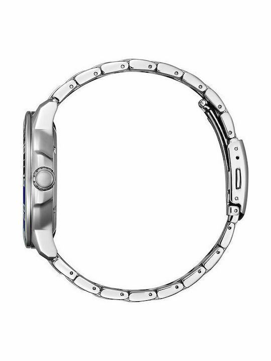 Citizen Eco-Drive Sport Men's Watch 46mm Eco - Drive with Silver Metal Bracelet