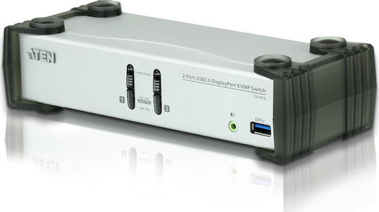 Aten CS1912 KVM & Data Switch με Audio / DisplayPort / USB / USB 3.0 / USB-B 3.0