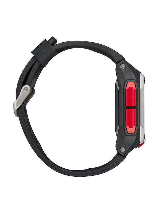 Nixon Regulus Ψηφιακό Ανδρικό Ρολόι 46mm Μπαταρίας με Μαύρο Καουτσούκ Λουράκι