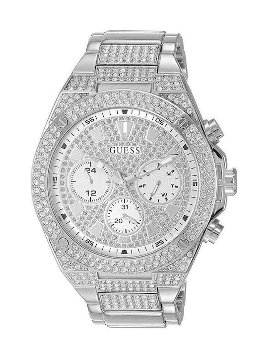 Guess Pegasus Men's Watch 45mm with Silver Metal Bracelet