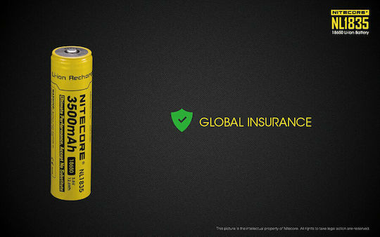 NiteCore NL1835 Презареждаща батерия 18650 Li-ion 3500mAh 3.6V 1бр