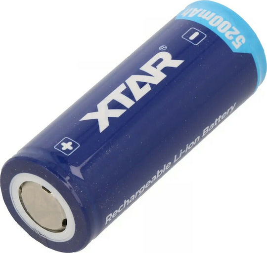 XTAR Επαναφορτιζόμενη Μπαταρία 26650 Li-ion 5200mAh 3.7V 1τμχ