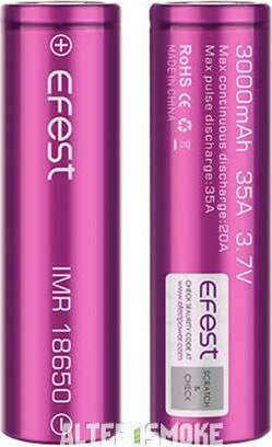 Efest Επαναφορτιζόμενη Μπαταρία 18650 Li-Mn 3000mAh 3.7V 1τμχ