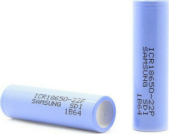 Samsung ICR18650 Επαναφορτιζόμενη Μπαταρία 18650 Li-ion 2200mAh 3.6V 1τμχ