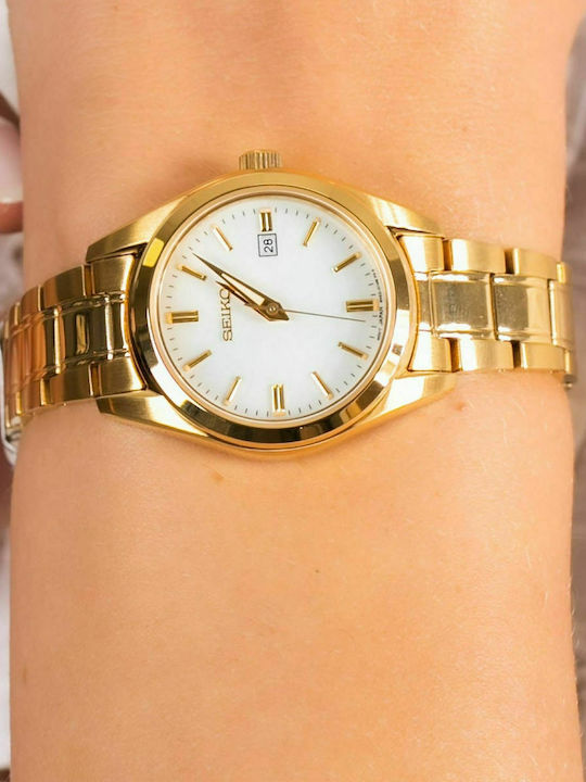 Seiko Ρολόι Μπαταρίας με Μεταλλικό Μπρασελέ Seiko Ρολόι Μπαταρίας με Μεταλλικό Μπρασελέ