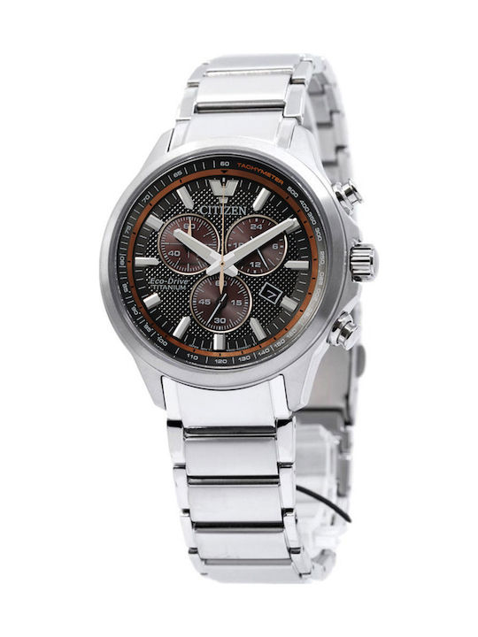 Citizen Men's Watch 40mm Chronograph Battery with Silver Metal Bracelet