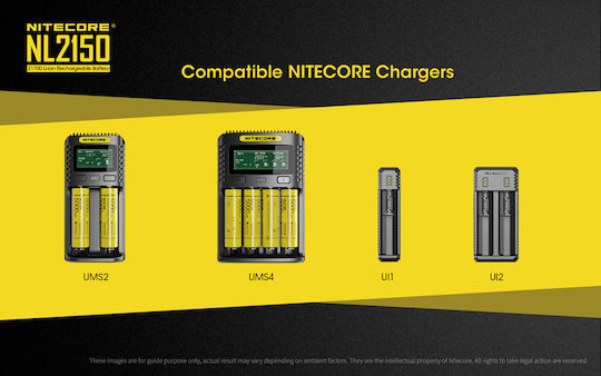 NiteCore NL2150 Rechargable Battery 21700 Li-ion 5000mAh 3.6V 1pcs