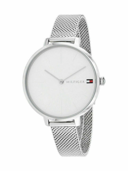 Tommy Hilfiger Project Z Γυναικείο Ρολόι 38mm Μπαταρίας με Ασημί Μεταλλικό Μπρασελέ