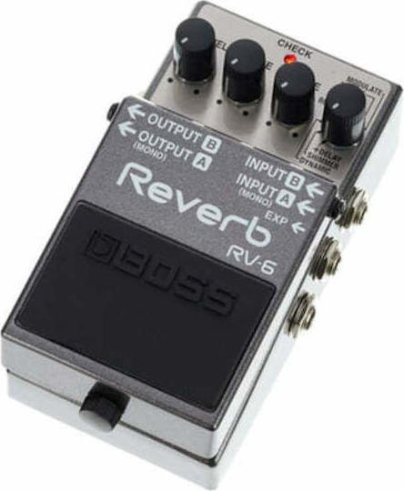 Boss RV-6 Digital Pedals Effect Reverb Electroacoustic Instruments, Electric Guitar and Electric Bass