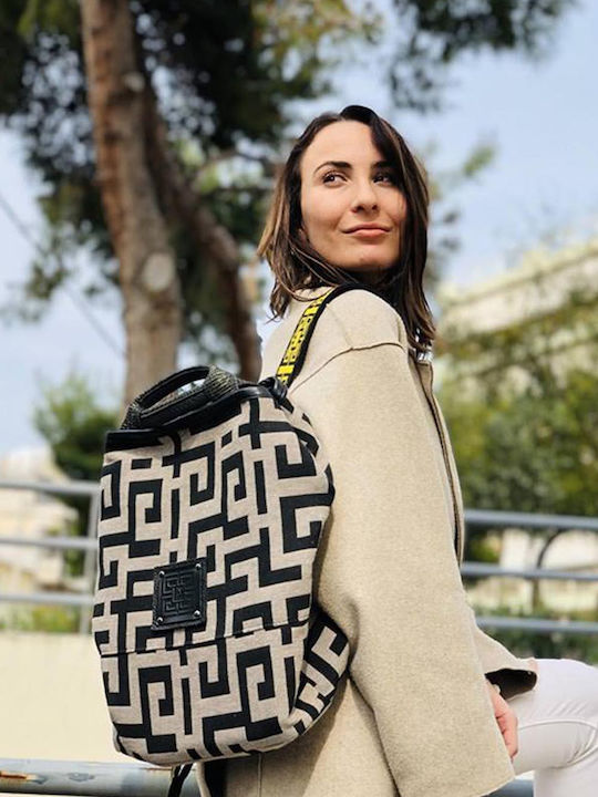 Deos Leather Women's Bag Backpack Beige