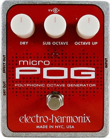 Electro-Harmonix Micro POG Pedală Efectul Octaver Chitară electrică