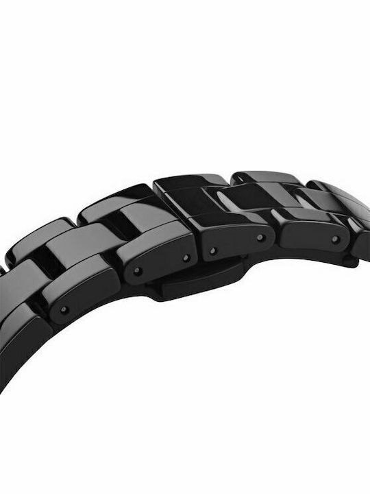 Daniel Wellington Iconic Link Ceramic Women's Watch with Black Ceramic Bracelet