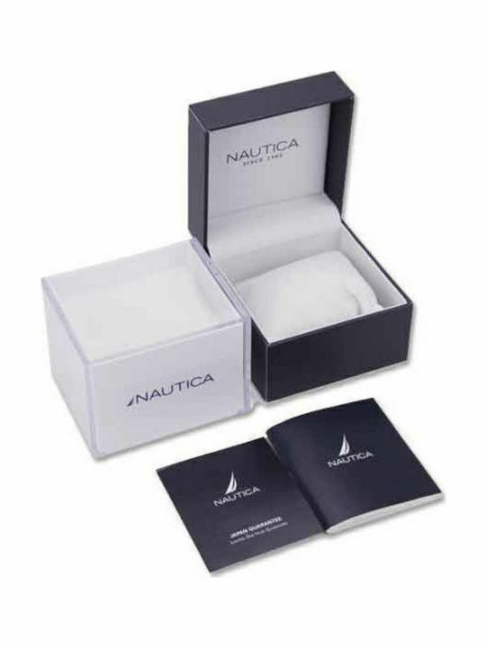 Nautica Crandon Park Men's Watch 46mm Battery with Metal Bracelet Blue / Silver