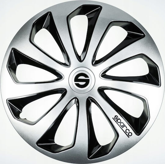 Sparco Σετ Τάσια Αυτοκινήτου Sicilia Pro 13" 4τμχ Μαύρο