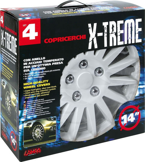 Lampa Auto Radkappen Set C-071 4Stück 14" Weiß 31193