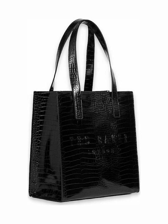 Reptcon Γυναικεία Τσάντα Tote Μαύρη
