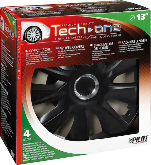 Lampa Σετ Τάσια Αυτοκινήτου Stratos RC 13" 4τμχ Μαύρο