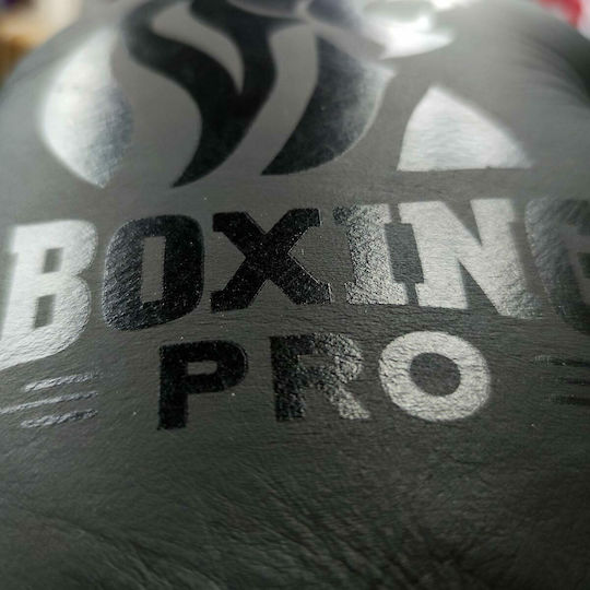Boxing Pro 941000 Mănuși de Box din Piele pentru Competiție Negre