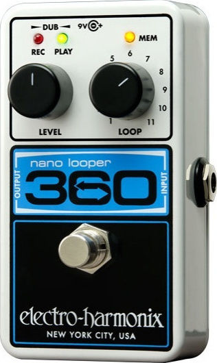 Electro-Harmonix Nano 360 Pedals Effect Looper Electric Guitar and Electric Bass