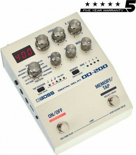 Boss DD-200 Pedale Wirkung Verzögerung E-Gitarre