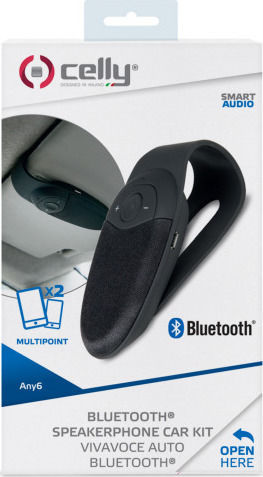 Celly Bluetooth Auto Speakerphone Black (Mehrpunkt / USB-Ladeanschluss)