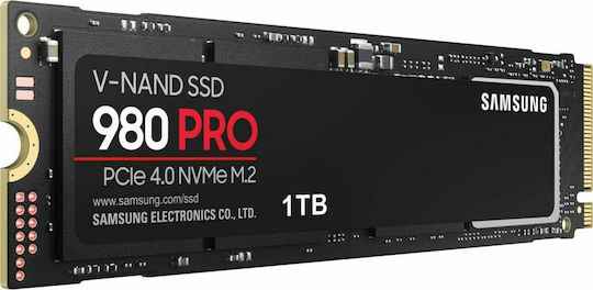 Samsung 980 Pro SSD 1TB τύπου M.2 με σύνδεση PCI Express 4.0 (PS5 Compatible) MZ-V8P1T0BW